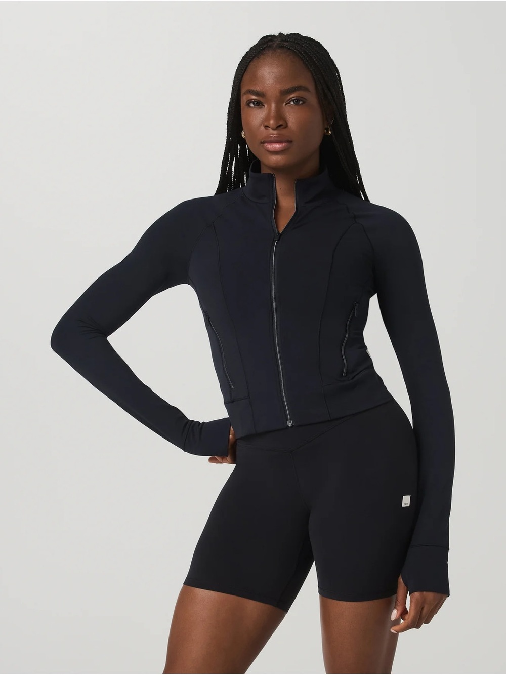 Vuori Black All the Form Zip-Up Performance Fitness Jacket Size Medium